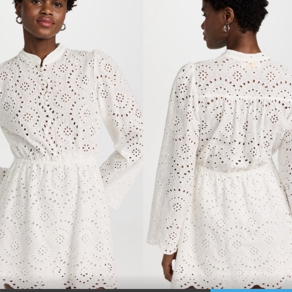 Natalie Martin White Eyelet Dress - as seen on Julia Berolzheimer